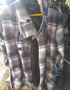 Ike Behar Plaid Winter Coat